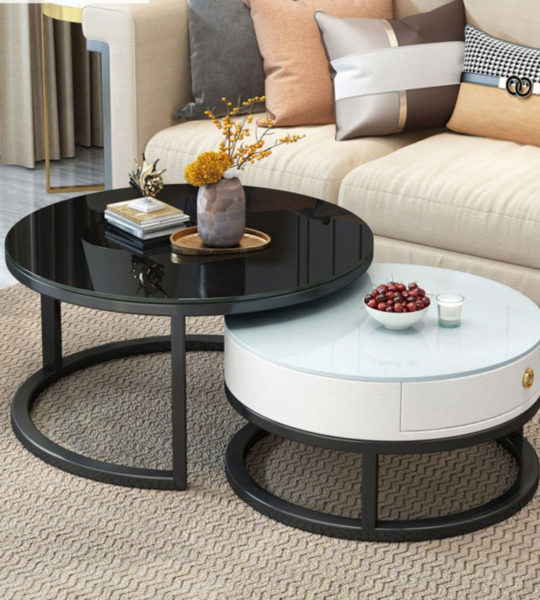 Bàn trà đôi phong cách Bắc Âu